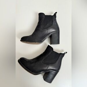 Topshop Leather Heeled Ankle Boots